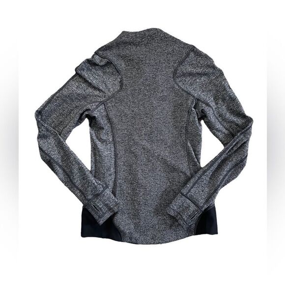 LULULEMON Emerge Renewed Reversible Full Zip Jacket Black Gray Size 4 - Picture 15 of 15